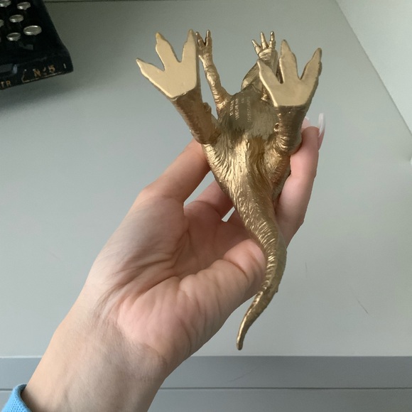 LUX Gold Metallic T Rex Dinosaur Decorative BRAND NEW Decor - Picture 8 of 10